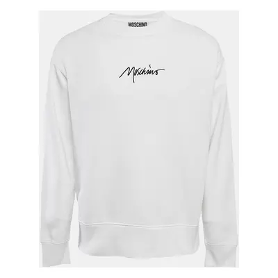 Moschino Couture White Logo Embroidered Sweatshirt