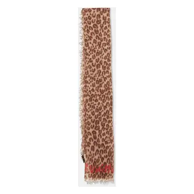 Louis Vuitton X Stephen Sprouse Pink/Brown Leopard Graffiti Print Cashmere & Silk Scarf