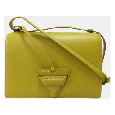 Loewe Yellow Small Leather Barcelona Crossbody