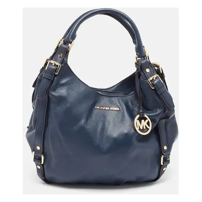 MICHAEL Michael Kors Navy Blue Leather Bedford Hobo