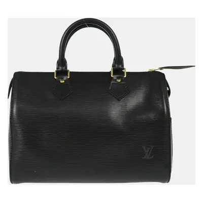 Louis Vuitton Black Epi Speedy Handbag