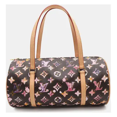 Louis Vuitton Papillon Brown/Pink Monogram Watercolor Size