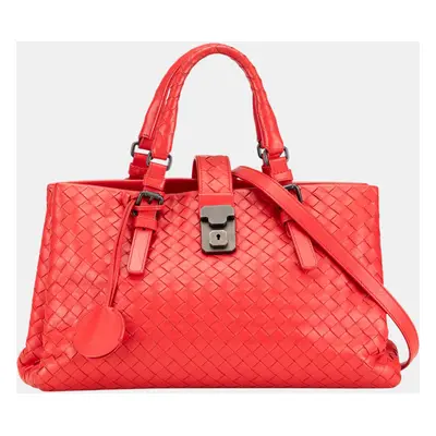 Bottega Veneta Red Small Intrecciato Roma