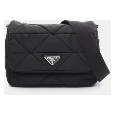 Prada Black Nylon Tessuto Shoulder Bag