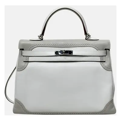 Hermes Bicolor Swift Kelly Ghillies Handbag