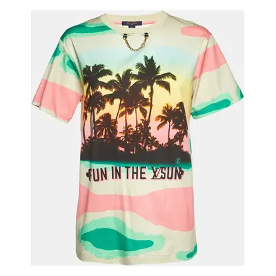 Louis Vuitton Multicolor Epi Palm Tree Print Cotton T-Shirt