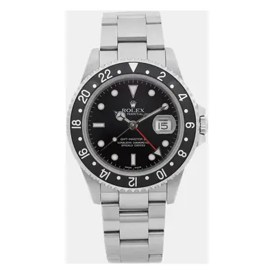 Rolex Black Stainless Steel GMT-Master II Automatic Men's Wristwatch mm