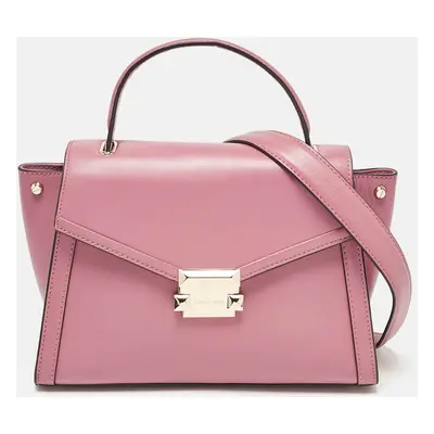 Michael Kors Pink Leather Medium Whitney Top Handle Bag