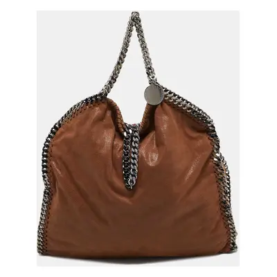 Stella McCartney Brown Faux Suede Falabella Tote