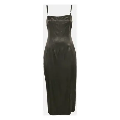 D&G Black Crepe Sleeveless Midi Dress