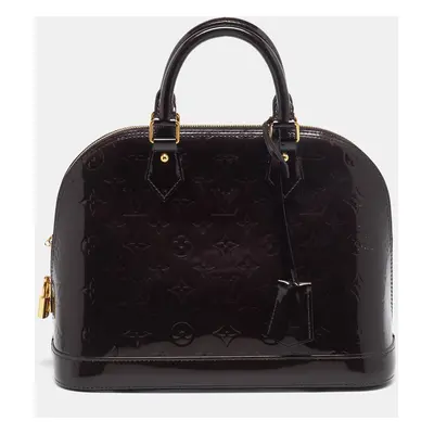 Louis Vuitton Amarante Monogram Vernis Alma PM Bag