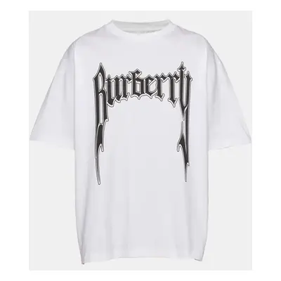 Burberry Logo Print Cotton Oversized T-Shirt