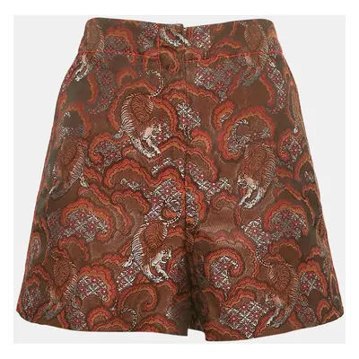 Sandro Brown/Multicolor Jacquard Shorts