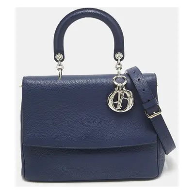 Dior Navy Blue Leather Be Dior Flap Bag