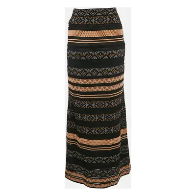 M Missoni Multicolor Patterned Knit Maxi Skirt