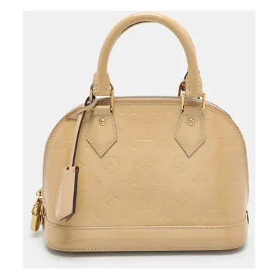 Louis Vuitton Beige Monogram Vernis Leather Alma BB Bag