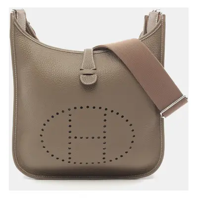 Hermes Brown Leather Evelyne III PM Shoulder Bag