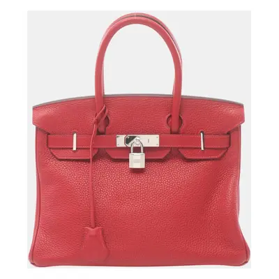 Hermes Birkin Handbag Red