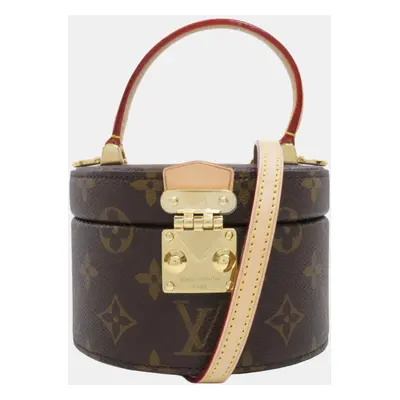 Louis Vuitton Brown Monogram Canvas, Leather Scott Shoulder Bag