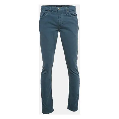 Tom Ford Blue Corduroy Straight Leg Pants