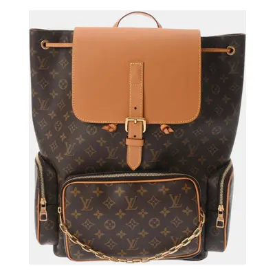 Louis Vuitton Brown Monogram Canvas, Leather Trio Backpack