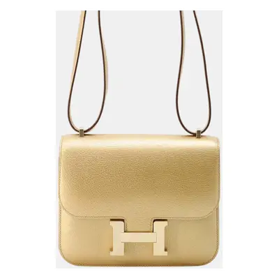 Hermes Olympic Limited Dore Chevre Constance III Mini Bag