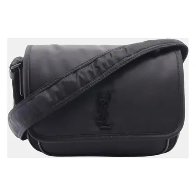 Saint Laurent Paris Black Nylon, Leather Niki Small Shoulder Bag