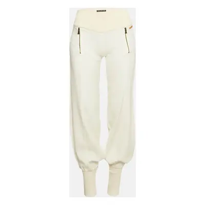 Versace Jeans Couture Chiffon and Rib Knit Trim Joggers