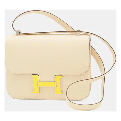 Hermes Nata Lime Epson Constance Miroir Bag