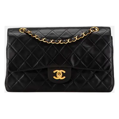 Chanel Black Medium Classic Lambskin Double Flap