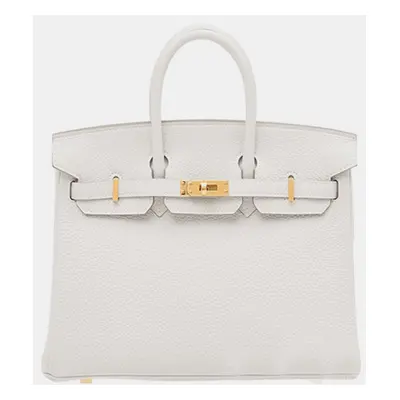 Hermes Gris Pale Togo Leather Birkin Bag