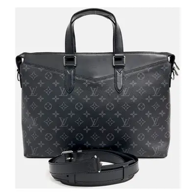 Louis Vuitton Black Leather Eclipse Explorer Briefcase Bag