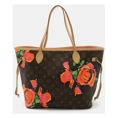 Louis Vuitton Monogram Rose Neverfull Mm Tote Bag