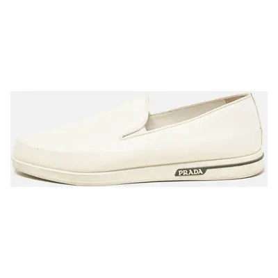 Prada White Leather Saint Tropez Sneakers Size