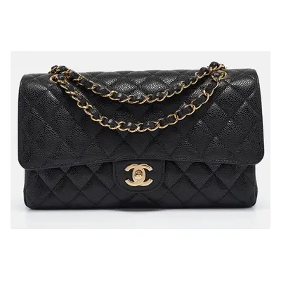 Chanel Black Quilted Leather Classic Double Flap Shoulder Bag