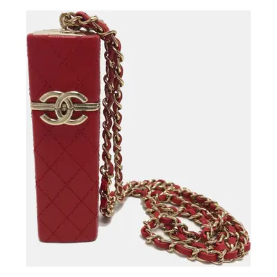 Chanel Red Cc Mark Chain Shoulder Bag