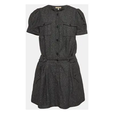 See by Chloe Black Tweed Sheath Mini Dress