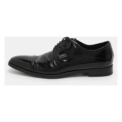 Dolce & Gabbana Black Patent Leather Oxfords Size