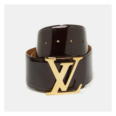 Louis Vuitton Amarante Vernis Leather LV Initiales Waist Belt CM