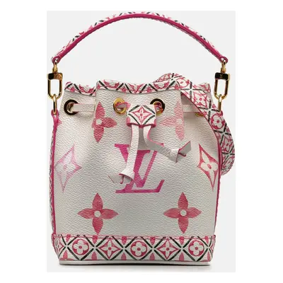 Louis Vuitton Rose Canvas Nano Noe Shoulder Bag