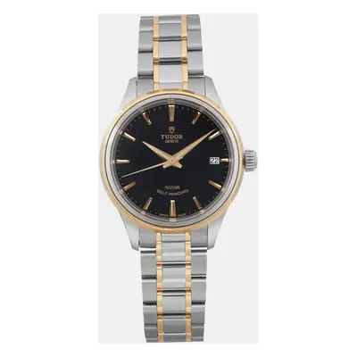 Tudor Black Gold Stainless Steel Style Automatic Women's Wristwatch