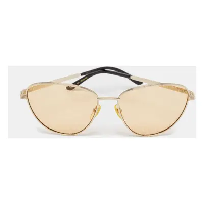 Gucci Yellow/Gold Tone GG0803S Cat Eye Sunglasses