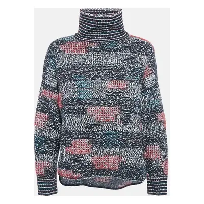 Chanel Multicolor Wool Blend Turtle Neck Jumper