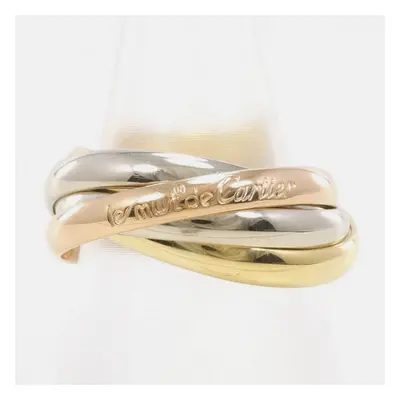 Cartier 18K Yellow, Rose, White Gold Trinity Band Ring EU