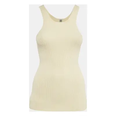 Toteme Cream Rib Knit Tank Top