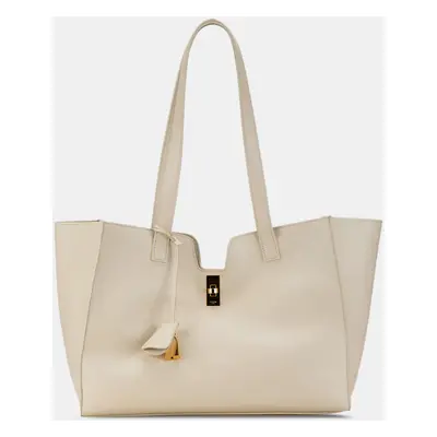 Celine White Smooth Calfskin Soft Cabas Bag