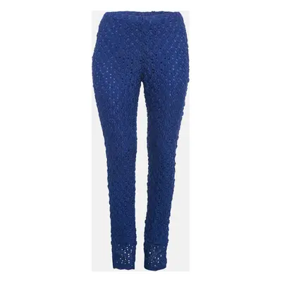 Missoni Blue Patterned Knit Pants