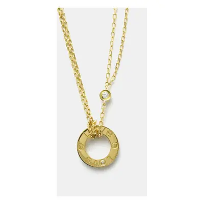 Cartier 18K Yellow gold Diamonds LOVE Necklace