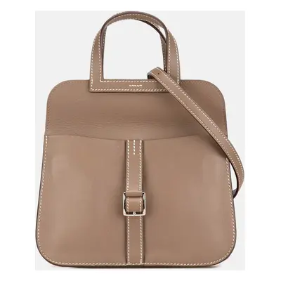 Hermes Brown Leather Arzan Mini Handbag