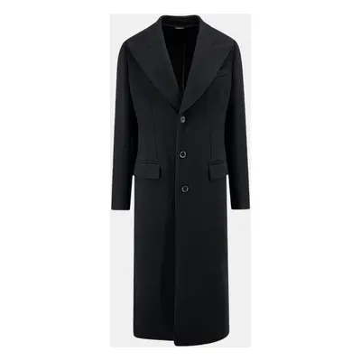 Dolce & Gabbana Black Virgin wool blend flared Coat